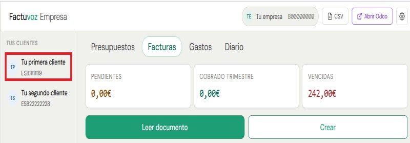Cliente dado de alta