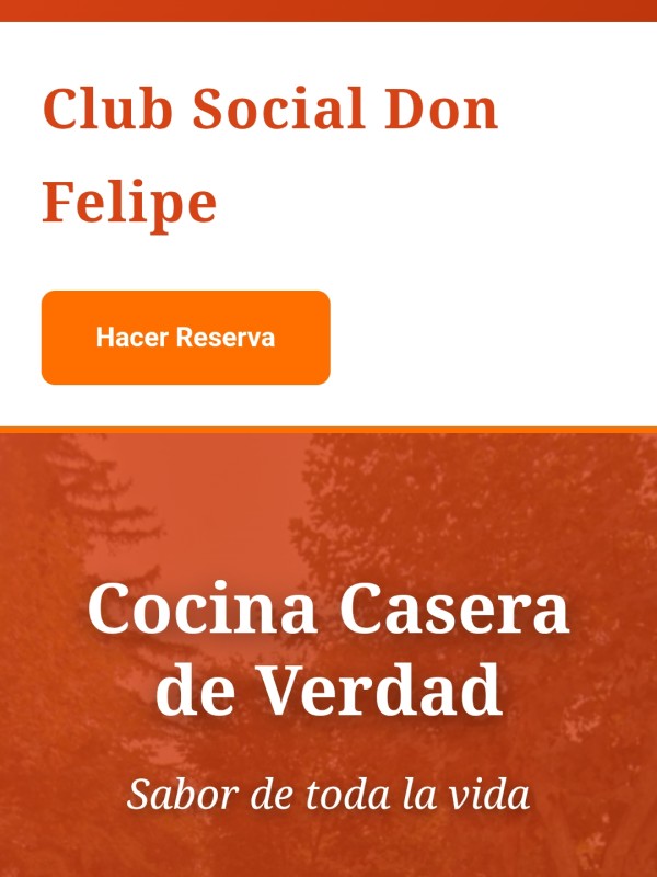 Web para club y ocio