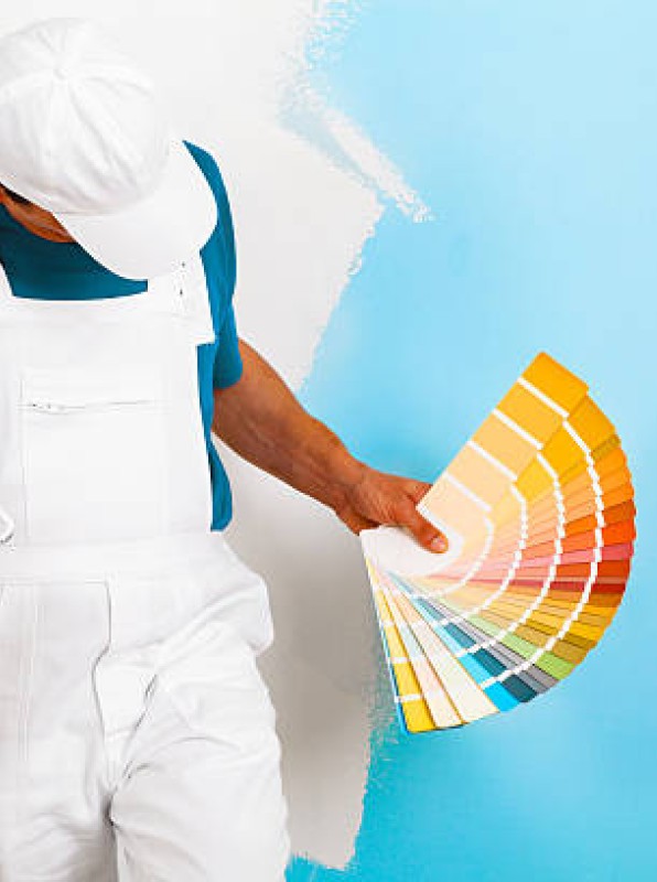 Trabajo de pintura en color