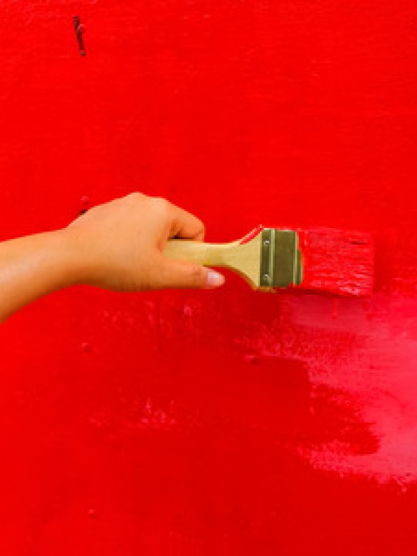 Pintura fachada exterior andamio