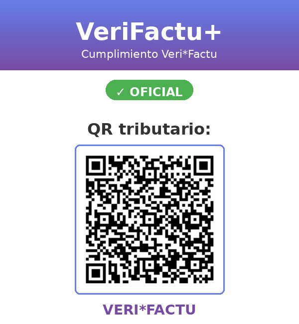 Factura con QR VeriFactu
